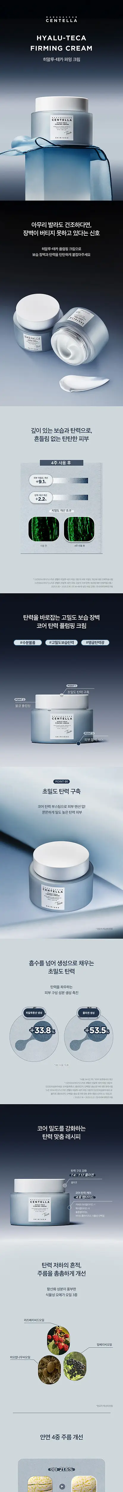 [초밀도탄력]스킨1004 마다가스카르 센텔라 히알루-테카 퍼밍 크림 50ml 상세페이지 1